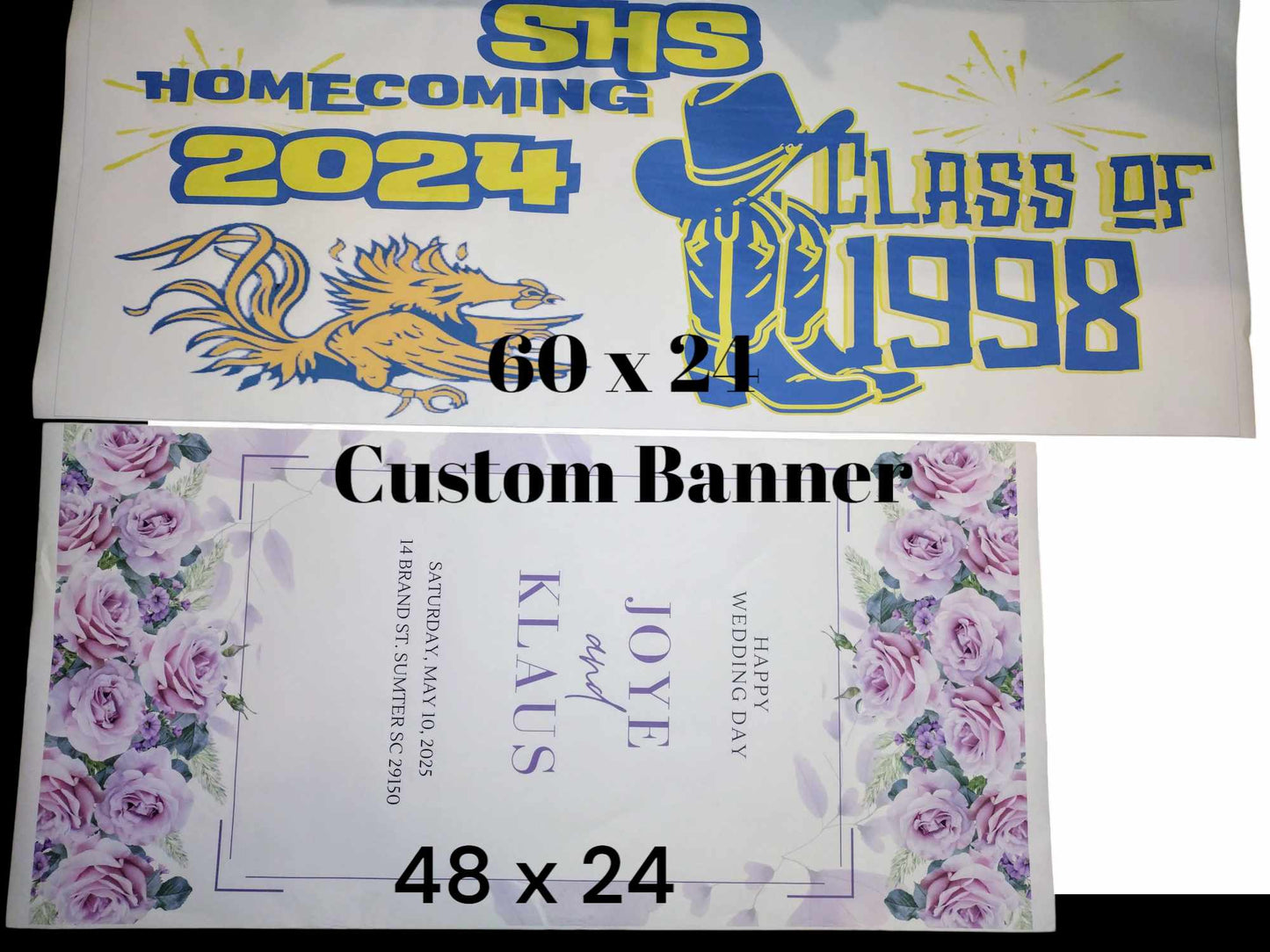 Custom Full Color Printed Paper Banner
